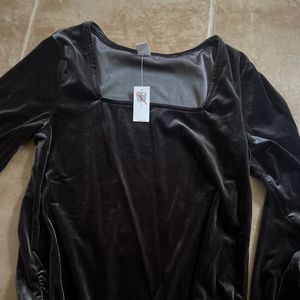 Maternity velvet shirt